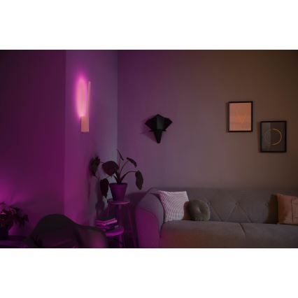Philips - LED RGBW Ljusreglerad vägglampa Hue LIANE White And Color Ambiance 1xLED/12W/230V