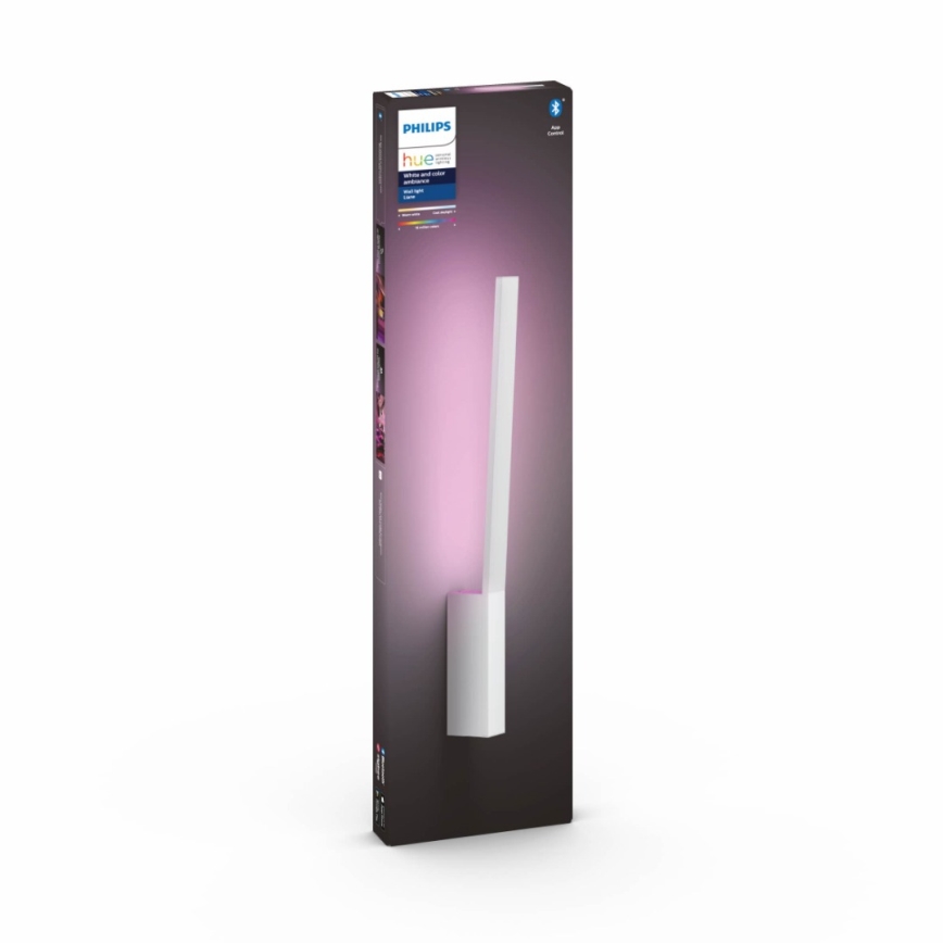 Philips - LED RGBW Ljusreglerad vägglampa Hue LIANE White And Color Ambiance 1xLED/12W/230V
