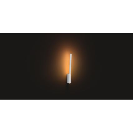 Philips - LED RGBW Dimbar vägglampa Hue LIANE White And Color Ambiance 1xLED/12W/230V