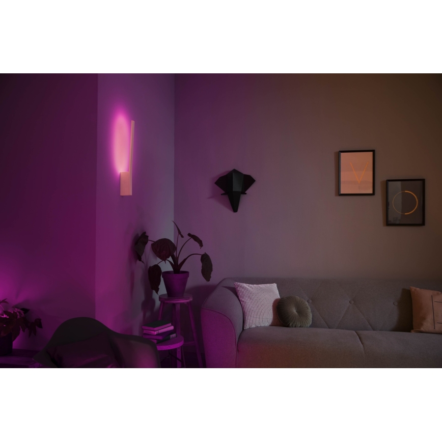 Philips - LED RGBW Dimbar vägglampa Hue LIANE White And Color Ambiance 1xLED/12W/230V