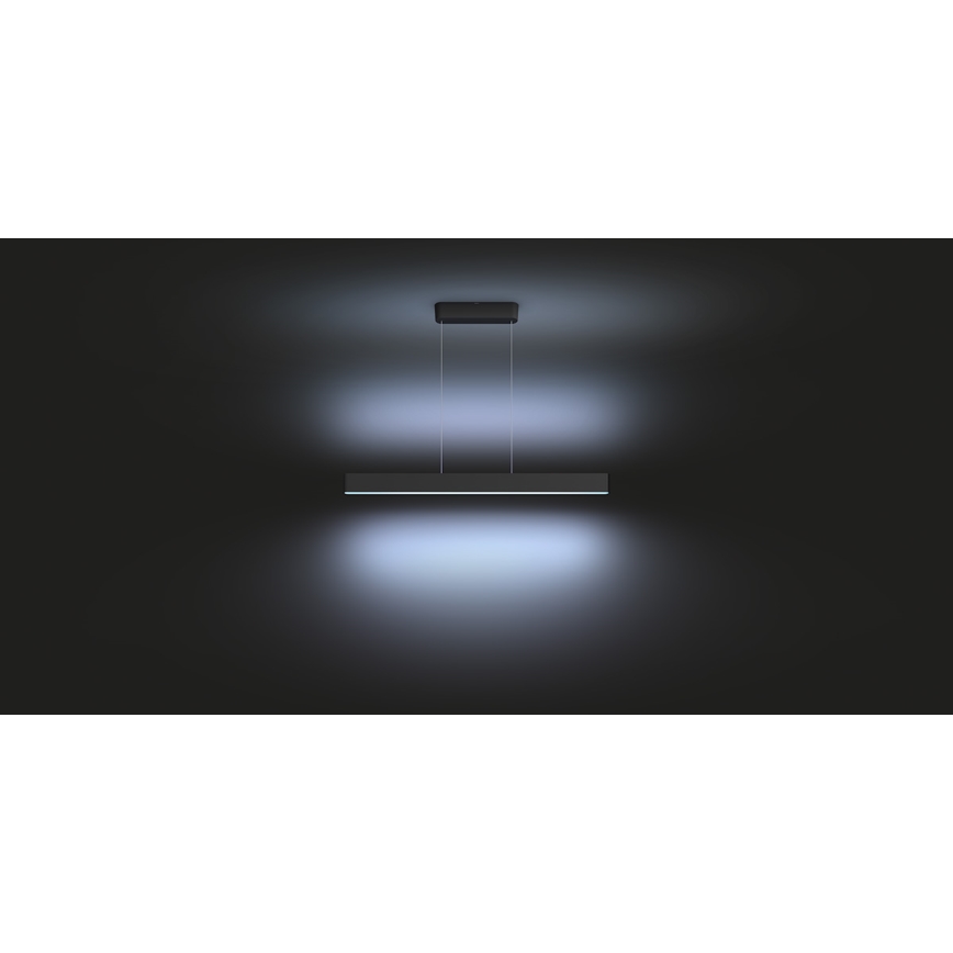 Philips -  LED RGBW Ljusreglerad ljuskrona på textilsladd Hue ENSIS White And Color Ambiance 2xLED/39W/230V