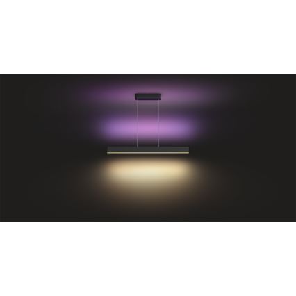 Philips -  LED RGBW Ljusreglerad ljuskrona på textilsladd Hue ENSIS White And Color Ambiance 2xLED/39W/230V
