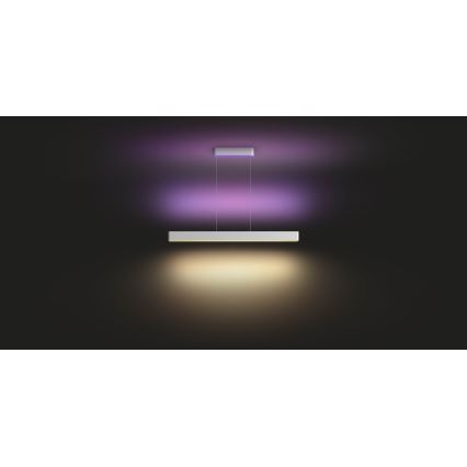 Philips - LED RGBW Ljusreglerad ljuskrona på textilsladd Hue ENSIS White And Color Ambiance 2xLED/39W/230V