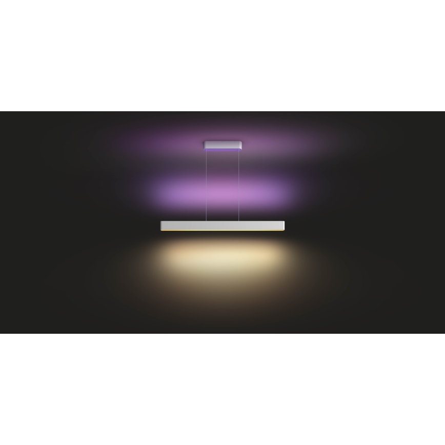 Philips - LED RGBW Ljusreglerad ljuskrona på textilsladd Hue ENSIS White And Color Ambiance 2xLED/39W/230V