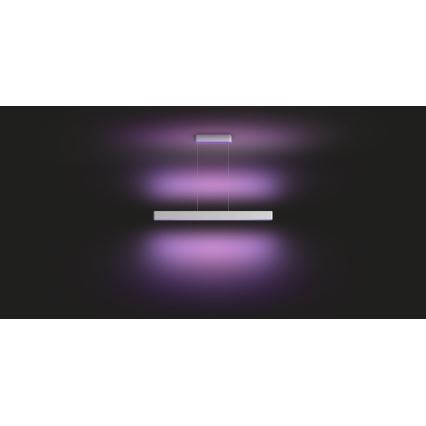 Philips - LED RGBW Ljusreglerad ljuskrona på textilsladd Hue ENSIS White And Color Ambiance 2xLED/39W/230V