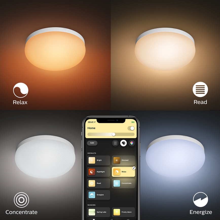 Philips - RGBW Dimbar taklampa Hue FLOURISH White And Color Ambiance LED/32W/230V