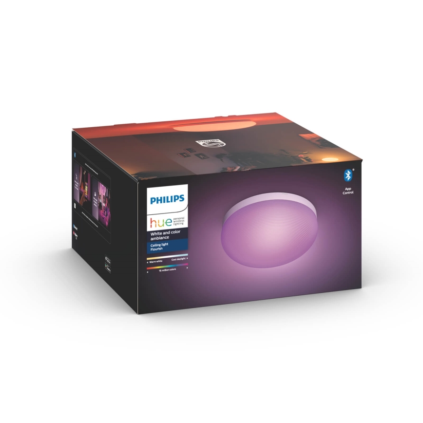 Philips - RGBW Dimbar taklampa Hue FLOURISH White And Color Ambiance LED/32W/230V