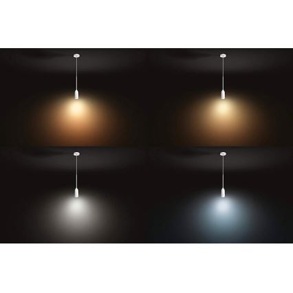 Philips 43006/31/P6 - Dimbar LED-lampakrona med snöre Hue DEVOTE 1xE27/9,5W/230V