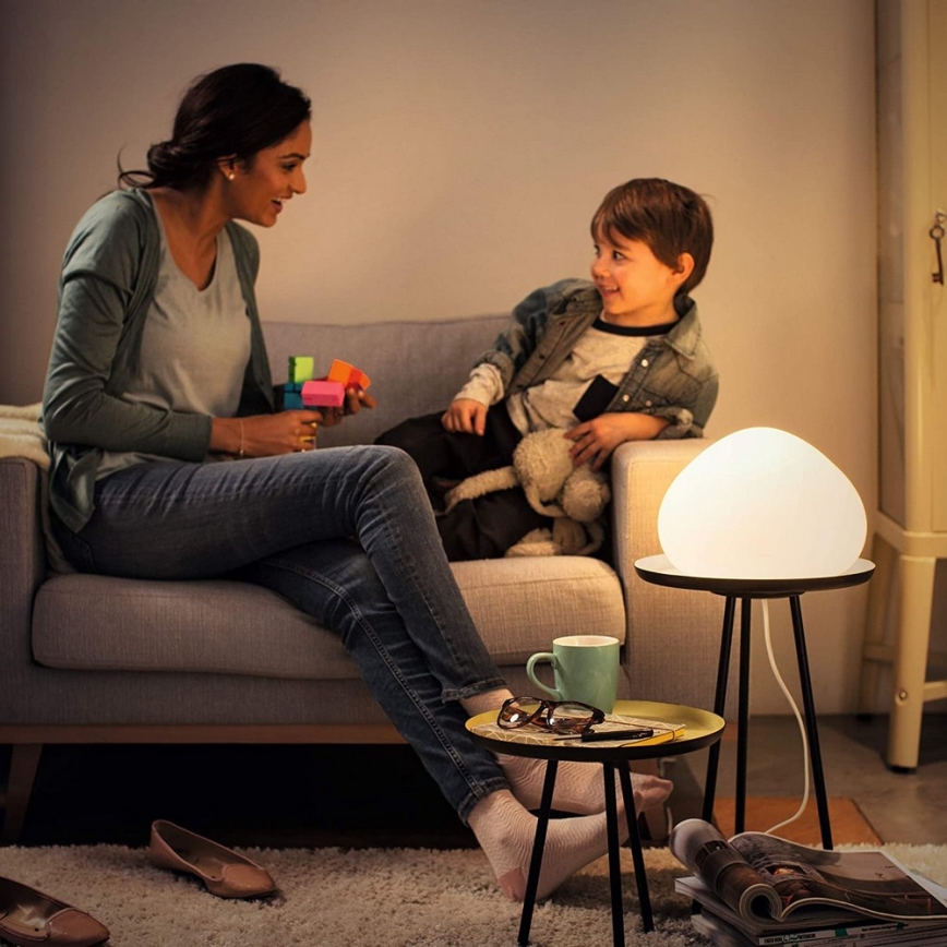 Philips - LED Dimbar lampa Hue WELLNER 1xE27/8,5W/230V + fjärrkontroll