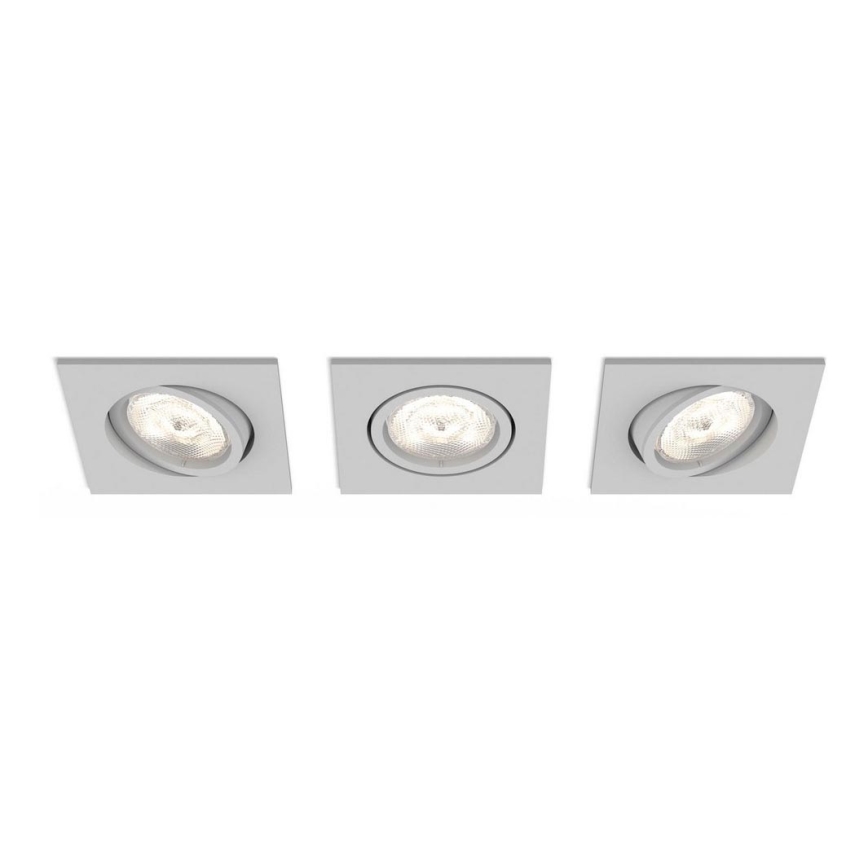Philips 50123/87/P0 - PAKET 3x Dimbara LED-lampor CASEMENT LED/4,5W/230V