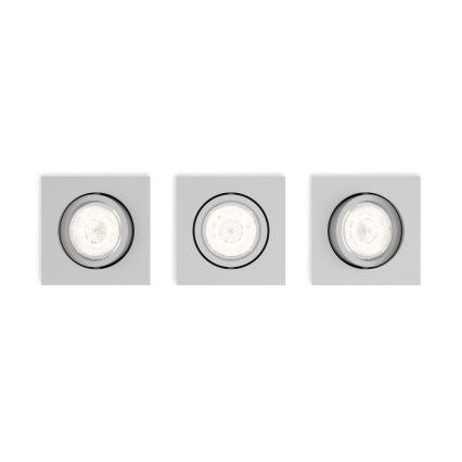 Philips 50123/87/P0 - PAKET 3x Dimbara LED-lampor CASEMENT LED/4,5W/230V