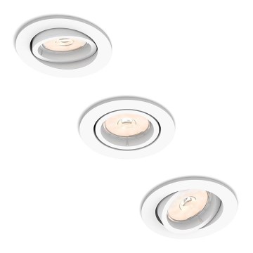 Philips 50183/31/PN - SET 3x Hängande Takbelysning ENNEPER 1xGU10/5.5W/230V