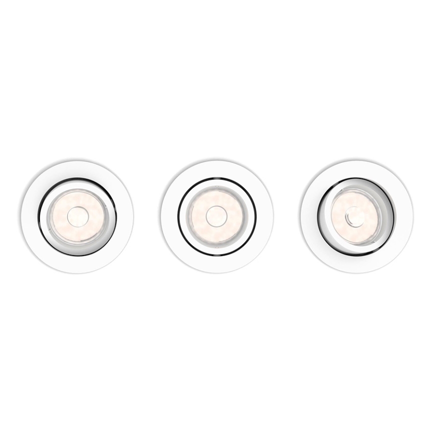 Philips 50183/31/PN - SET 3x Hängande Takbelysning ENNEPER 1xGU10/5.5W/230V