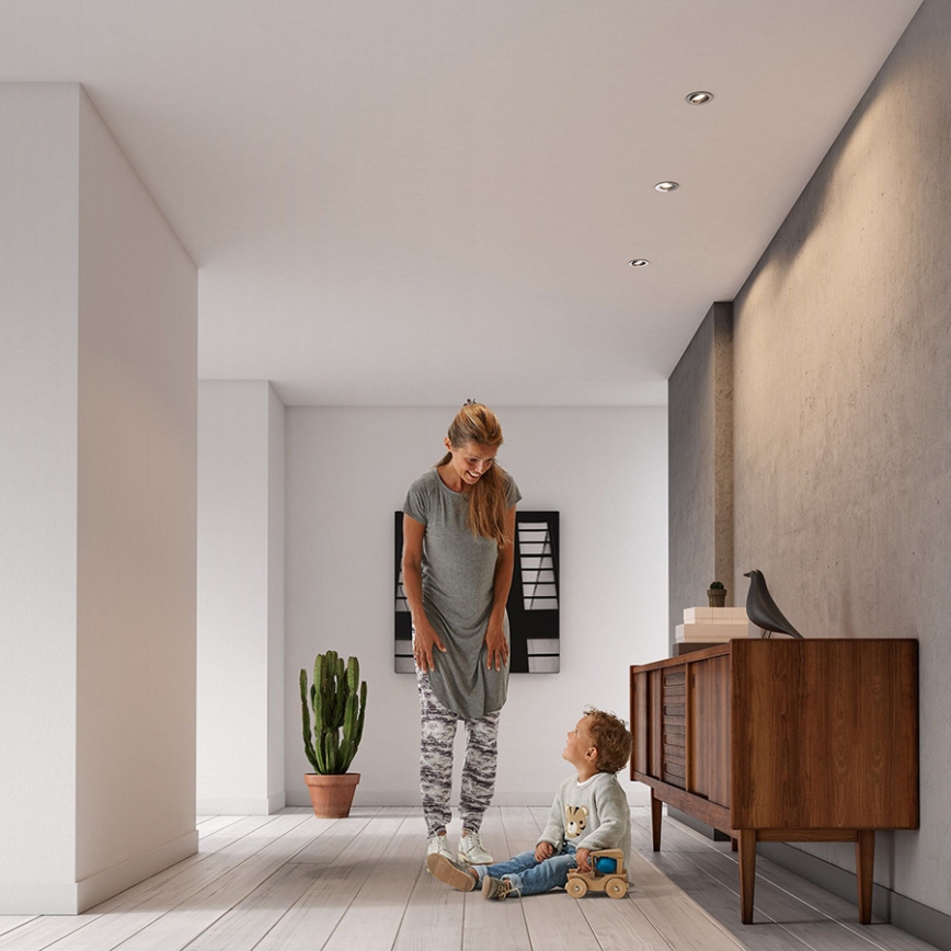Philips 50393/11/PN - SET 3x Infälld Belysning MYLIVING DONEGAL 1xGU10/5,5W/230V
