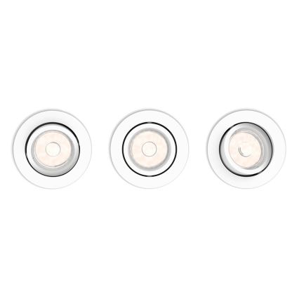 Philips 50393/31/PN - SET 3x Hängande Takbelysning DONEGAL 3xGU10/5.5W/230V