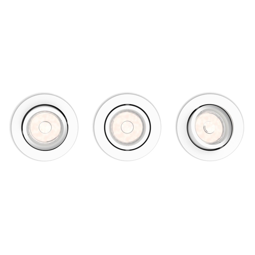 Philips 50393/31/PN - SET 3x Hängande Takbelysning DONEGAL 3xGU10/5.5W/230V