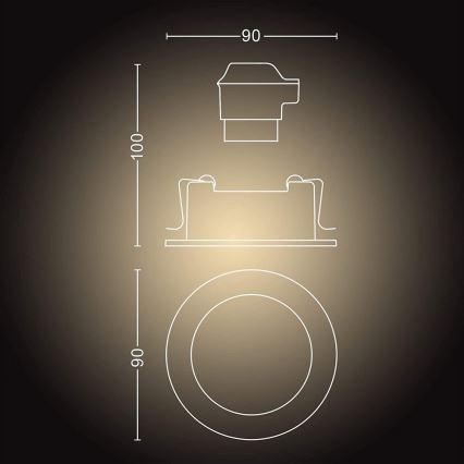 Philips 50411/48/P9 - LED Dimbar belysning MILLISKIN 1xGU10/5W/230V