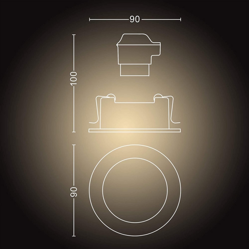 Philips 50411/48/P9 - LED Dimbar belysning MILLISKIN 1xGU10/5W/230V