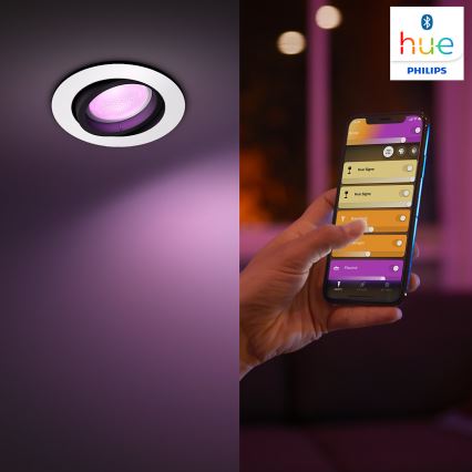 Philips - LED RGBW Ljusreglerad upphängd taklampa HUE CENTURA 1xGU10/5,7W/230V