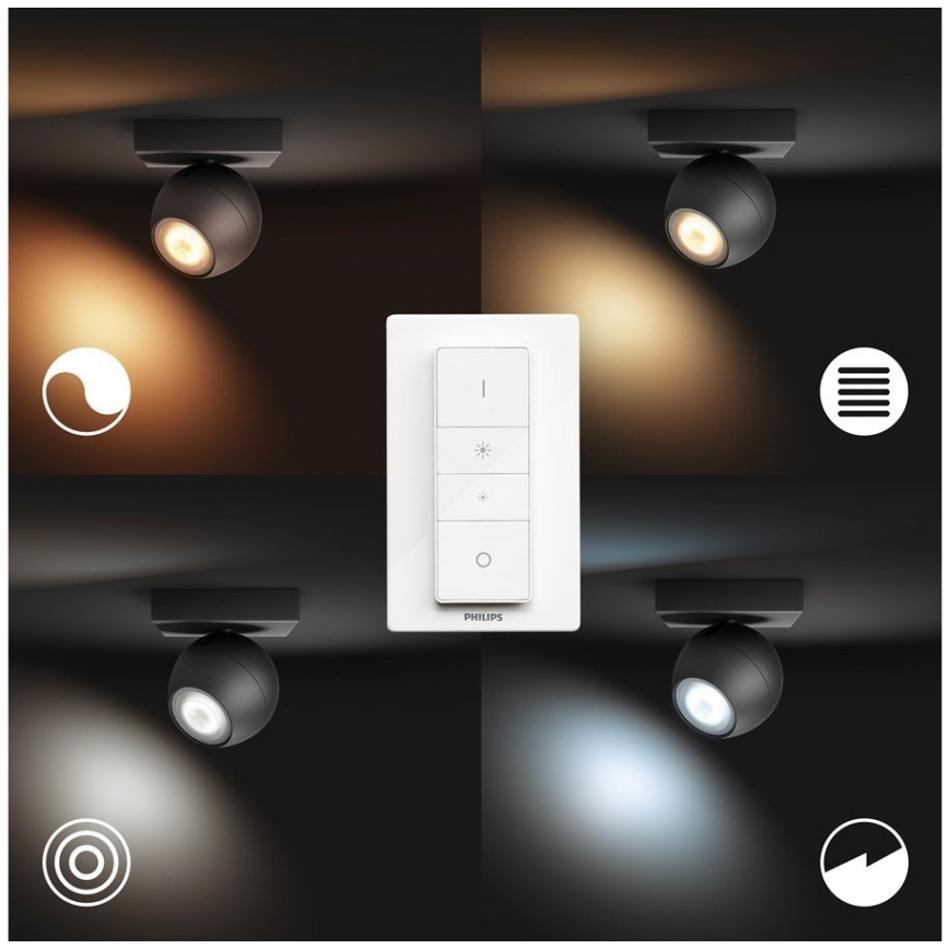 Philips 50471/30/P6 - LED Dimbar spotlight Hue BUCKRAM 1xGU10/5W/230V