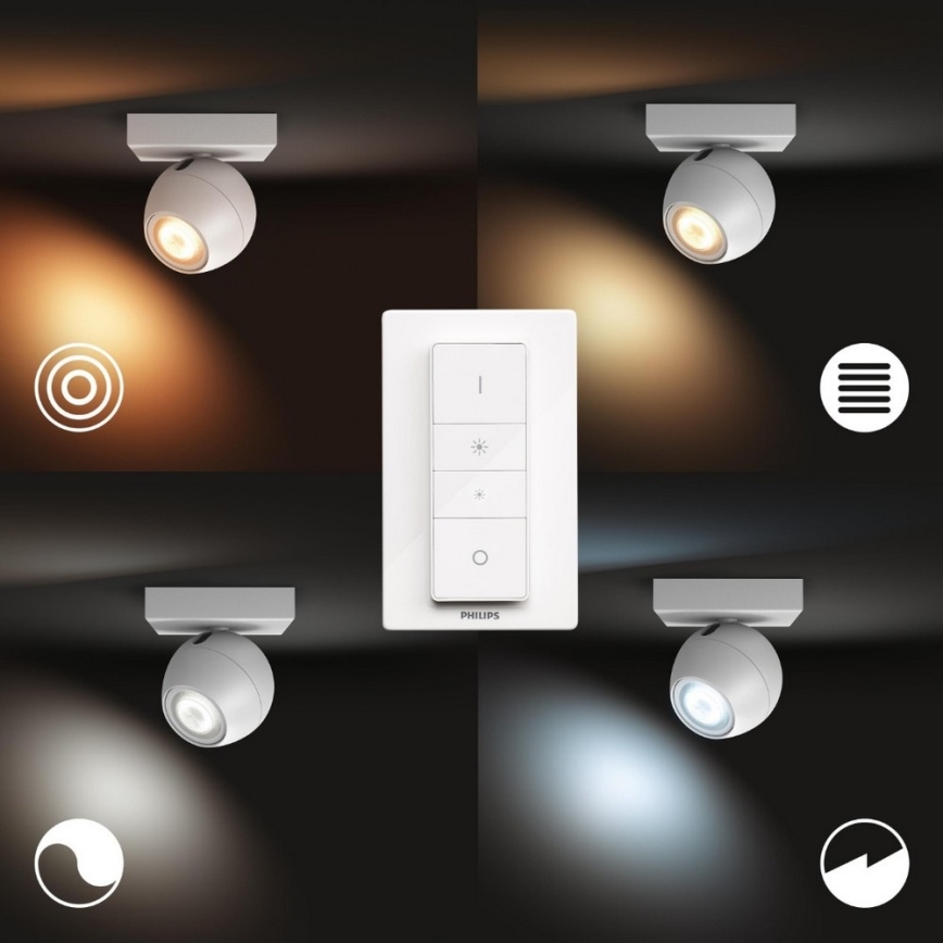 Philips 50471/31/P6 - LED Dimbar spotlight Hue BUCKRAM 1xGU10/5W/230V