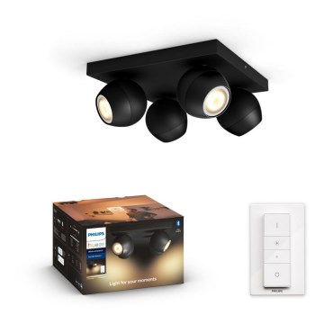 Philips 50474/30/P6 - LED Dimbar spotlight Hue BUCKRAM 4xGU10/5W/230V
