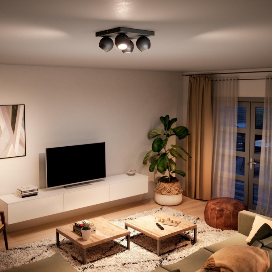 Philips 50474/30/P6 - LED Dimbar spotlight Hue BUCKRAM 4xGU10/5W/230V