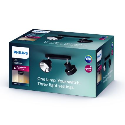 Philips 50602/30/P0 - LED Dimbar spotlight BUKKO 2xLED/4,5W/230V