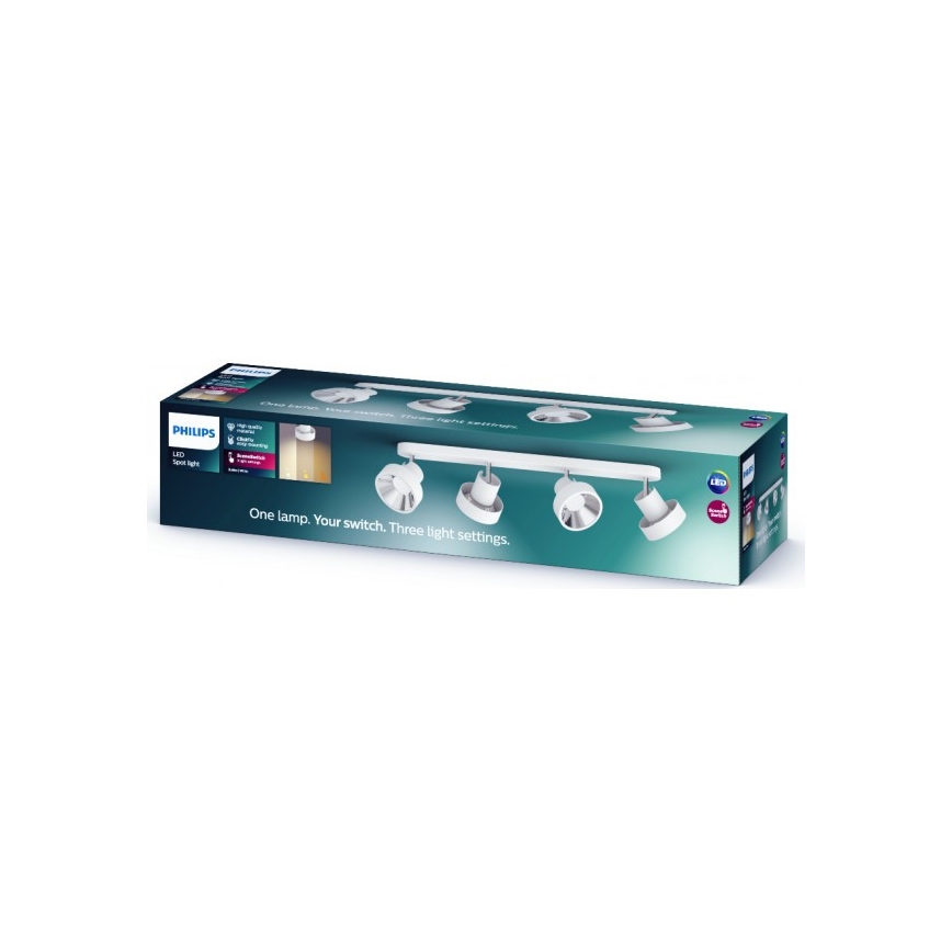 Philips 50604/31/P0 - LED Spotlight BUKKO 4xLED/4,3W/230V