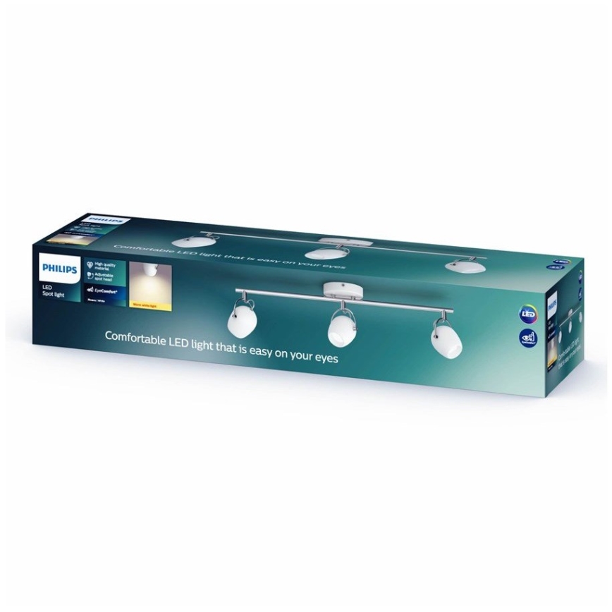 Philips 50613/31/P0 - LED Spotlight RIVANO 3xLED/4,3W/230V