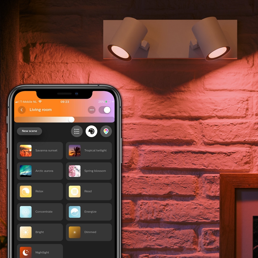 Philips - LED RGBW Dimbar spotlight Hue ARGENA 2xGU10/5,7W/230V