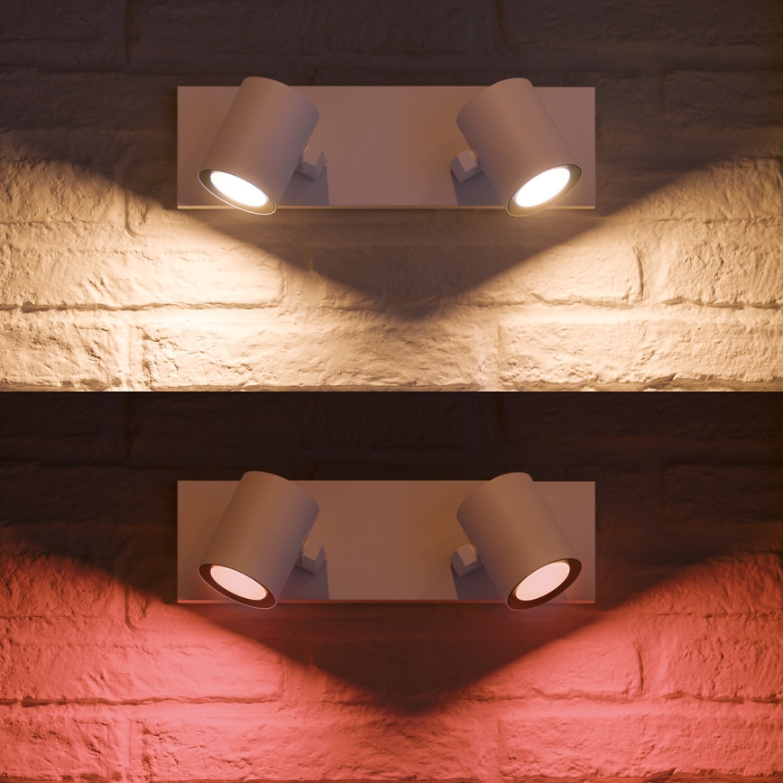 Philips - LED RGBW Dimbar spotlight Hue ARGENA 2xGU10/5,7W/230V