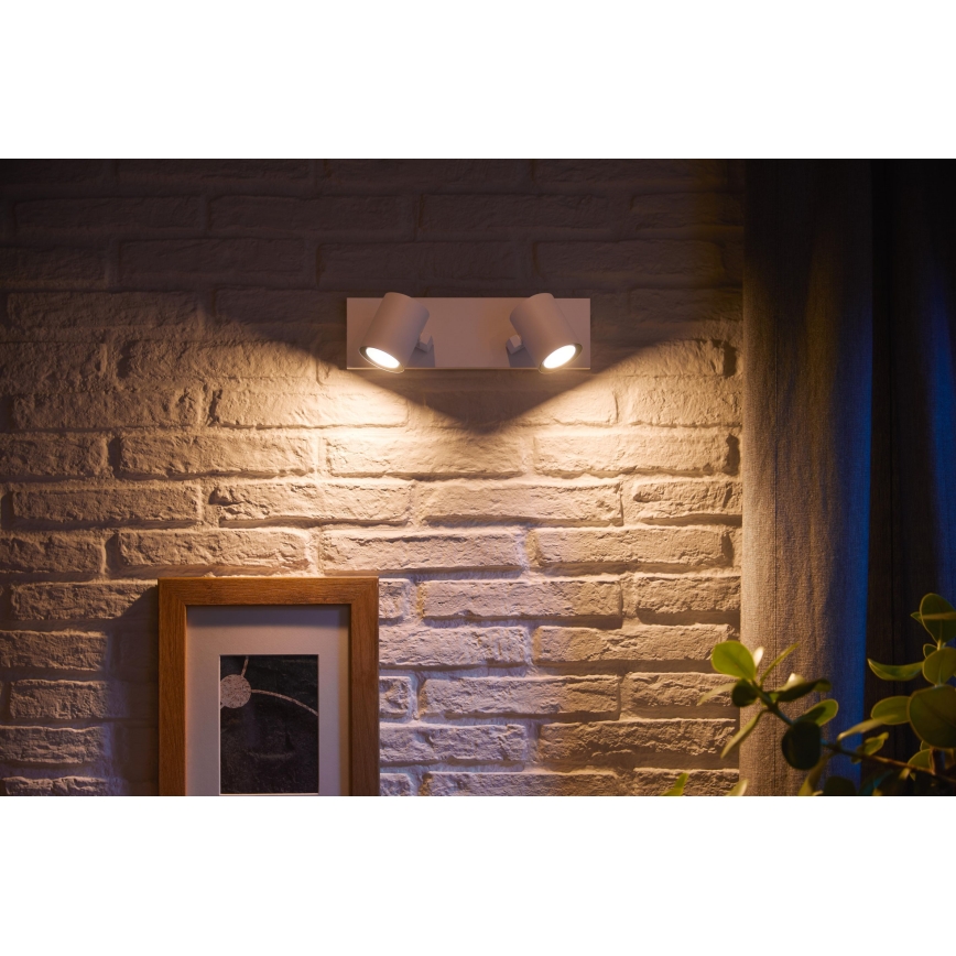 Philips - LED RGBW Dimbar spotlight Hue ARGENA 2xGU10/5,7W/230V