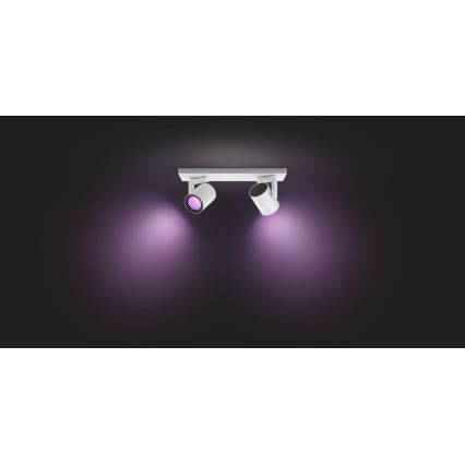 Philips - LED RGBW Dimbar spotlight Hue ARGENA 2xGU10/5,7W/230V