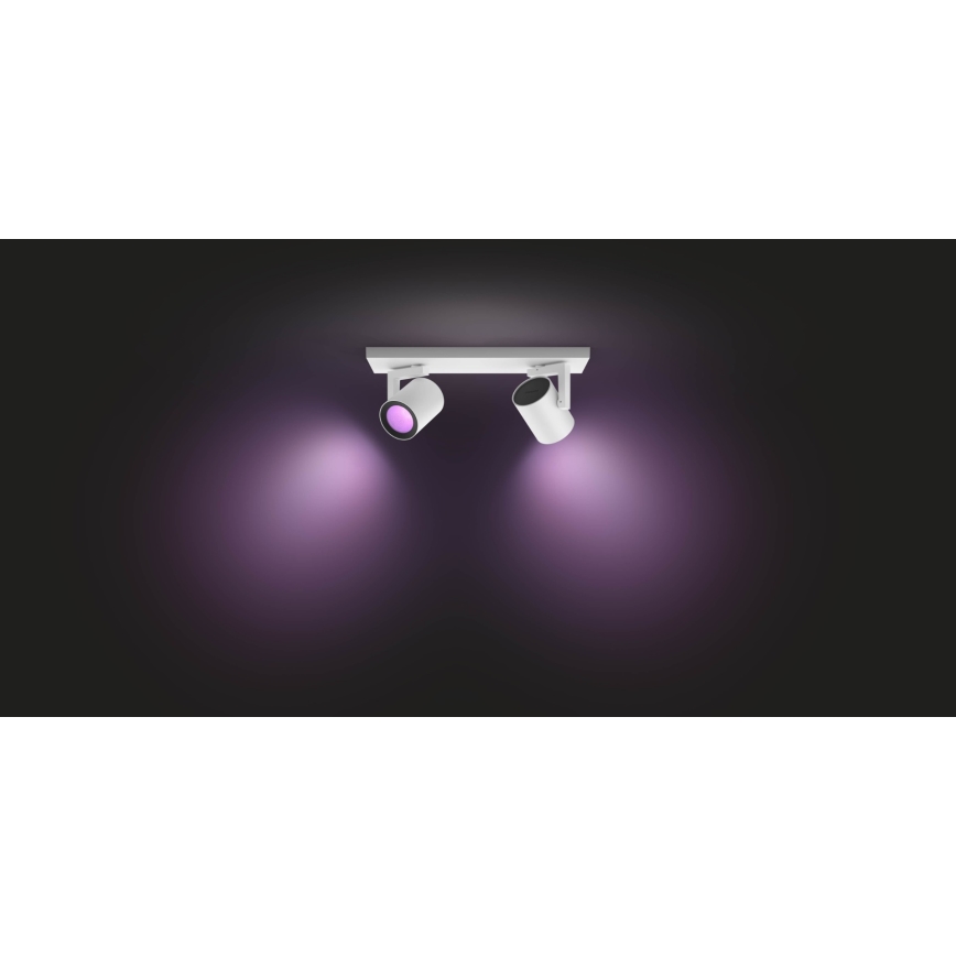 Philips - LED RGBW Dimbar spotlight Hue ARGENA 2xGU10/5,7W/230V