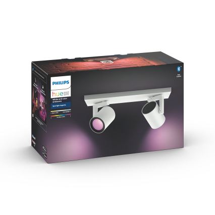 Philips - LED RGBW Dimbar spotlight Hue ARGENA 2xGU10/5,7W/230V
