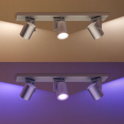 Philips - LED RGBW Dimbar spotlight Hue ARGENA 3xGU10/5,7W/230V