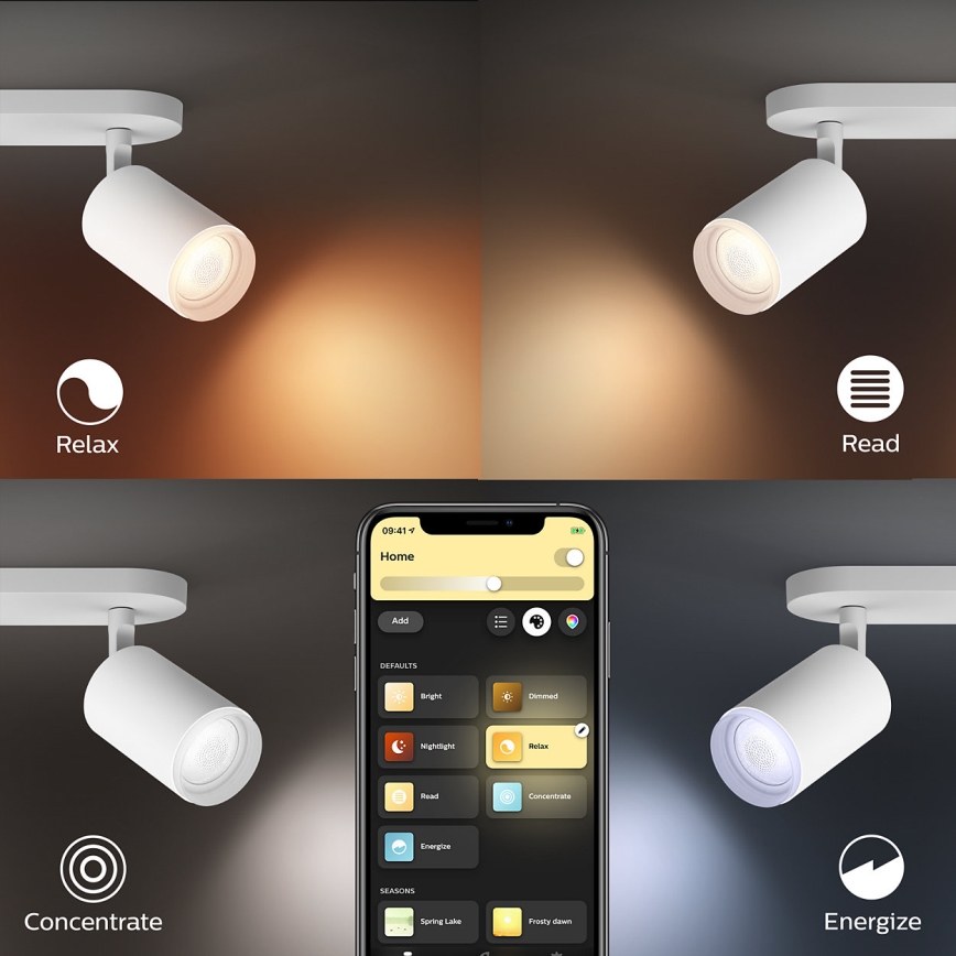 Philips - LED RGBW Dimbar spotlight Hue FUGATO 1xGU10/5,7W/230V