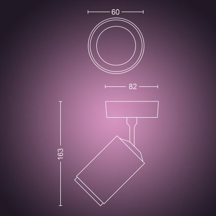 Philips - LED RGBW Dimbar spotlight Hue FUGATO 1xGU10/5,7W/230V