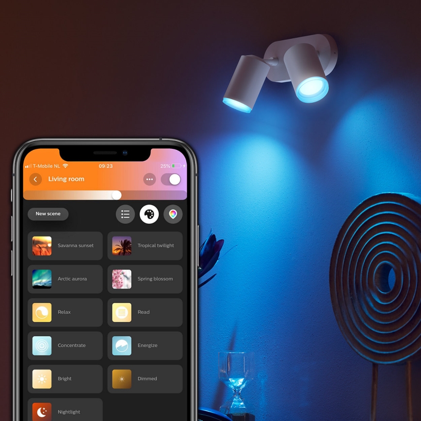 Philips - LED RGBW Dimbar spotlight Hue FUGATO 2xGU10/5,7W/230V