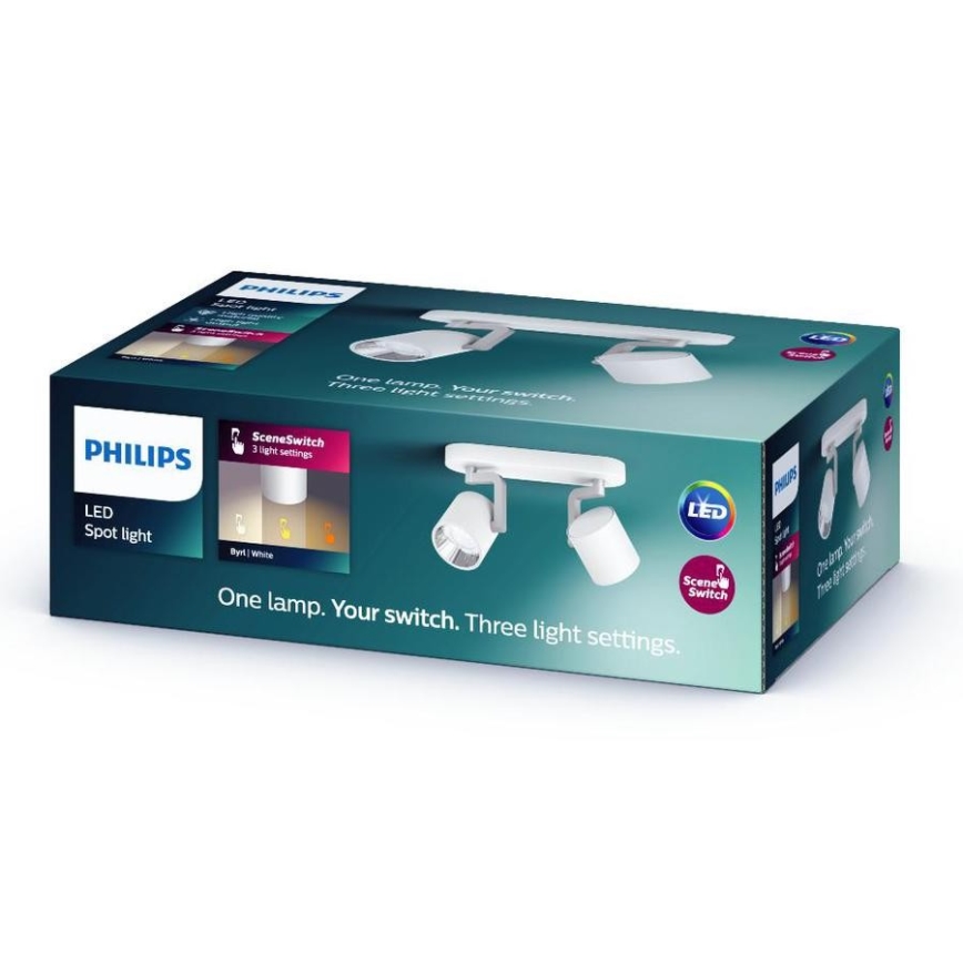 Philips - LED dimbar spotlight 2xLED/4,5W/230V