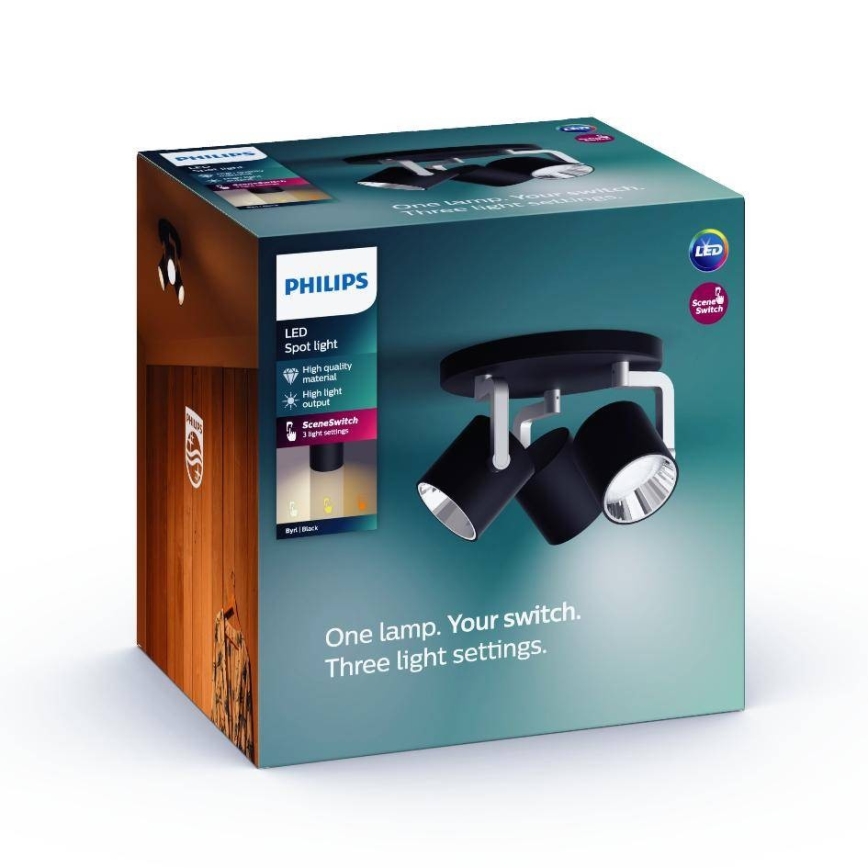 Philips - LED dimbar spotlight 3xLED/4,5W/230V