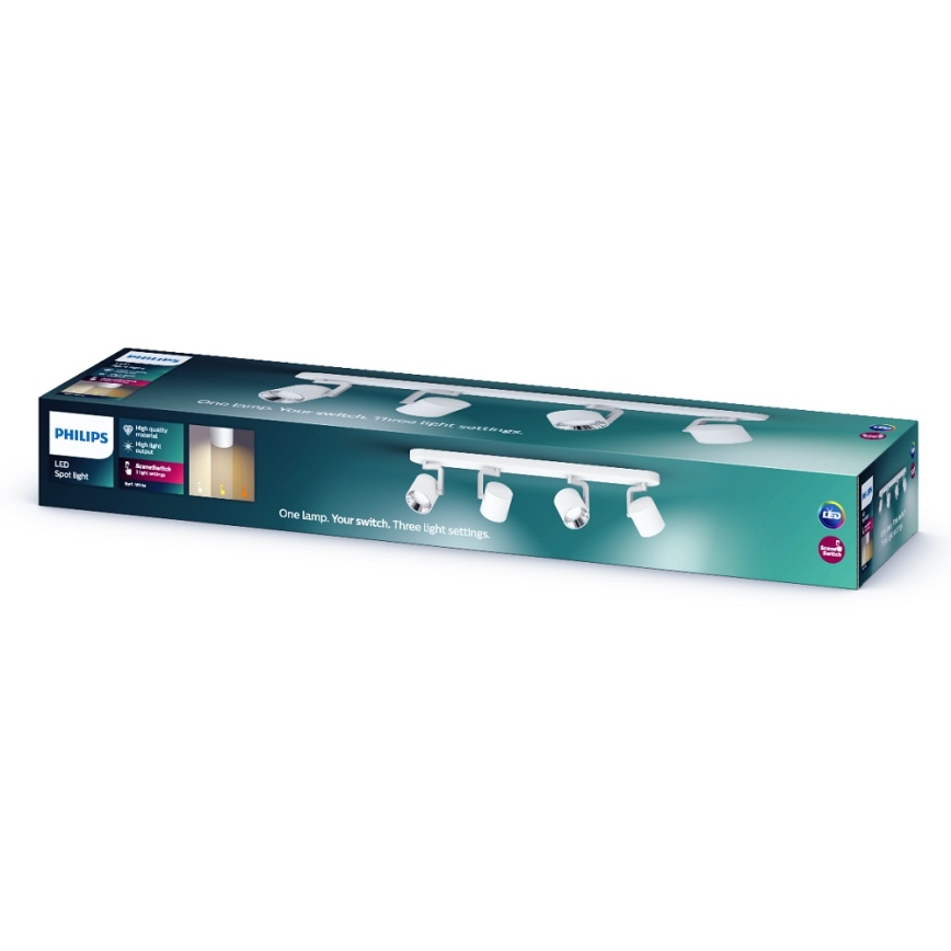 Philips - LED-dimbar strålkastare 4xLED/4,5W/230V