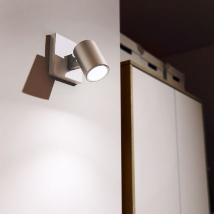 Philips 53090/48/16 - Spotlight RUNNER silver 1xGU10/35W/230V