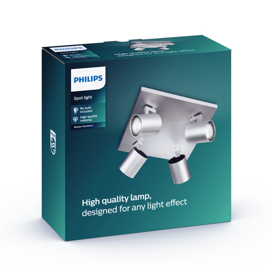 Philips 53094/48/12 - Spotlight MYLIVING RUNNER 4xGU10/50W/230V