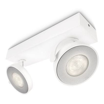 Philips 53172/31/P0 - Dimbar spotlight MYLIVING CLOCKWORK 2xLED/4.5W