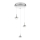 Philips 53223/11/16 - LED Hängande lampa CYPRESS 3xLED/3W/230V