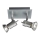 Philips 55082/48/PN - Spotlight TITAN 2xGU10/50W/230V