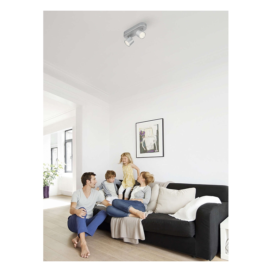 Philips 56242/48/16 - LED Dimbar spotlight STAR 2xLED/4,5W/230V