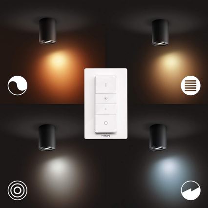 Philips - LED ljusreglerad spotlight Hue PILLAR 1xGU10/5W/230V + fjärrkontroll